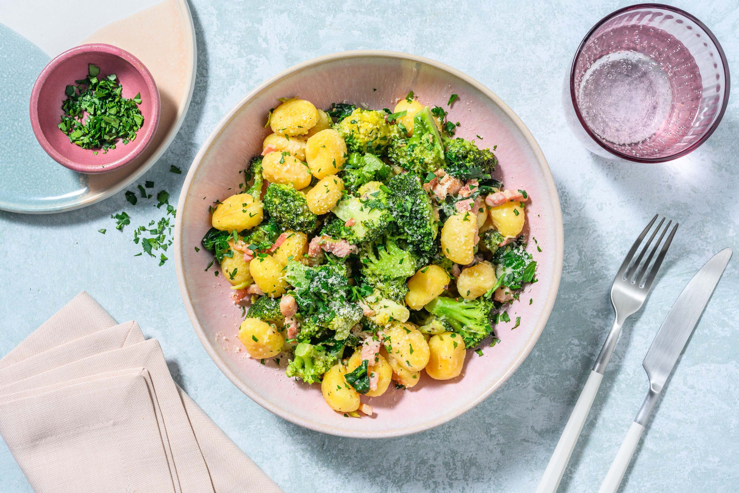 Frische Gnocchi-Bacon-Pfanne