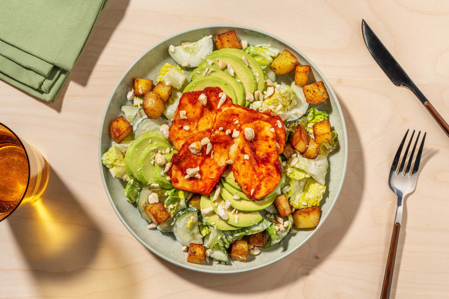 Sweet & Sticky Squeaky Cheese Salad