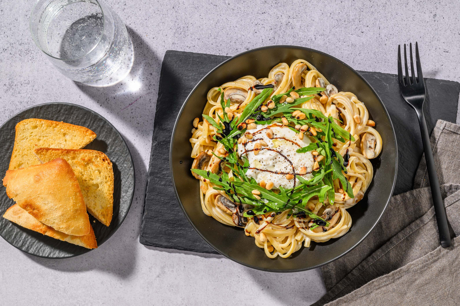 Ultimate Creamy Truffle Mushroom & Burrata Pasta