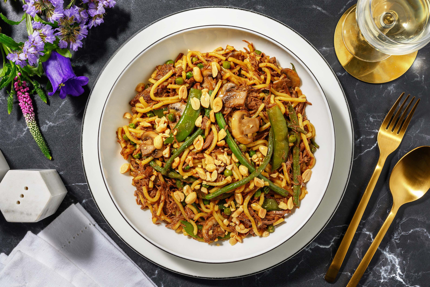 Easy Ginger Teriyaki Pulled Beef Noodles