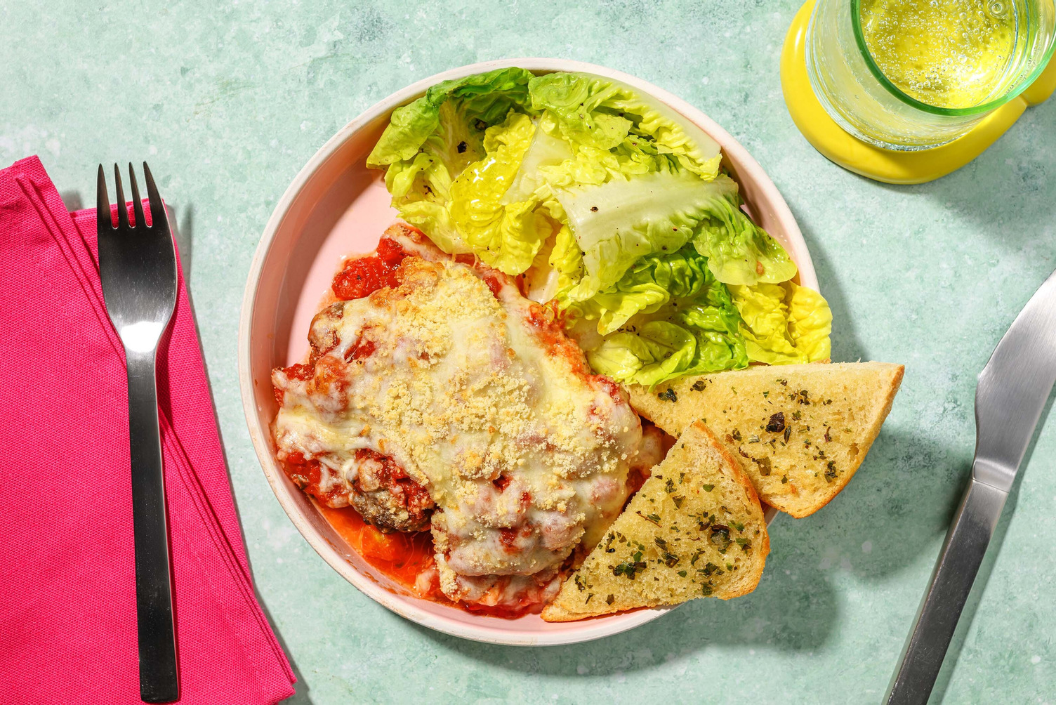 Cheesy Meatball Parmigiana