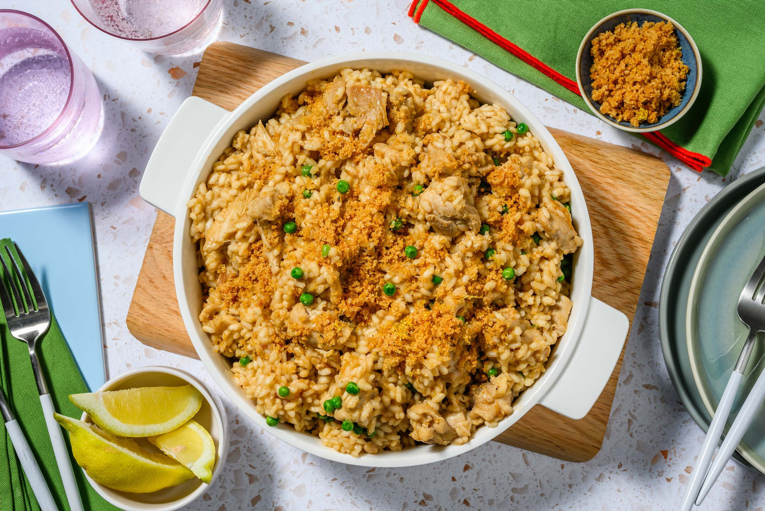 Spicy Cajun Chicken Stovetop Risotto
