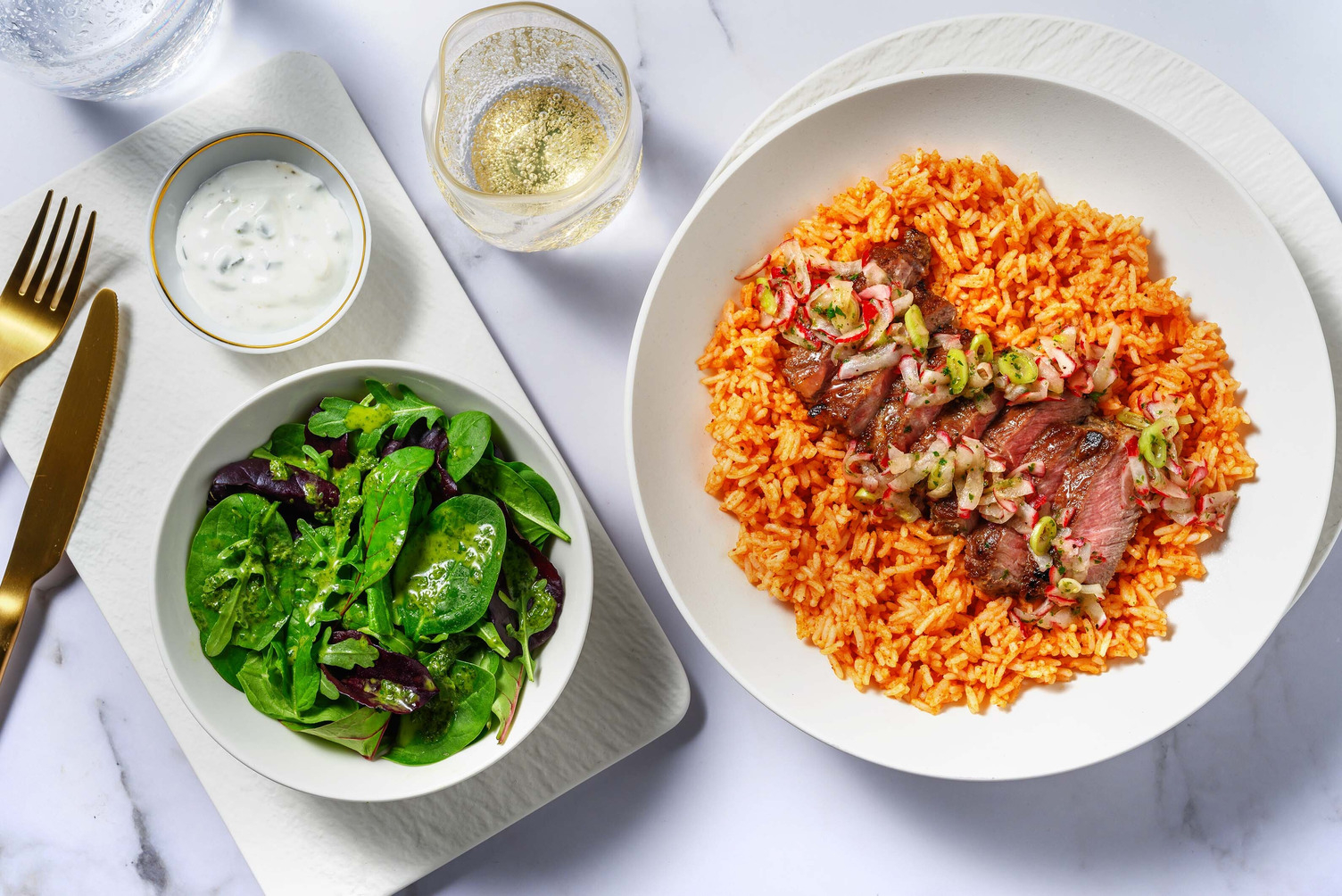 Mexikanische Steak Bowl