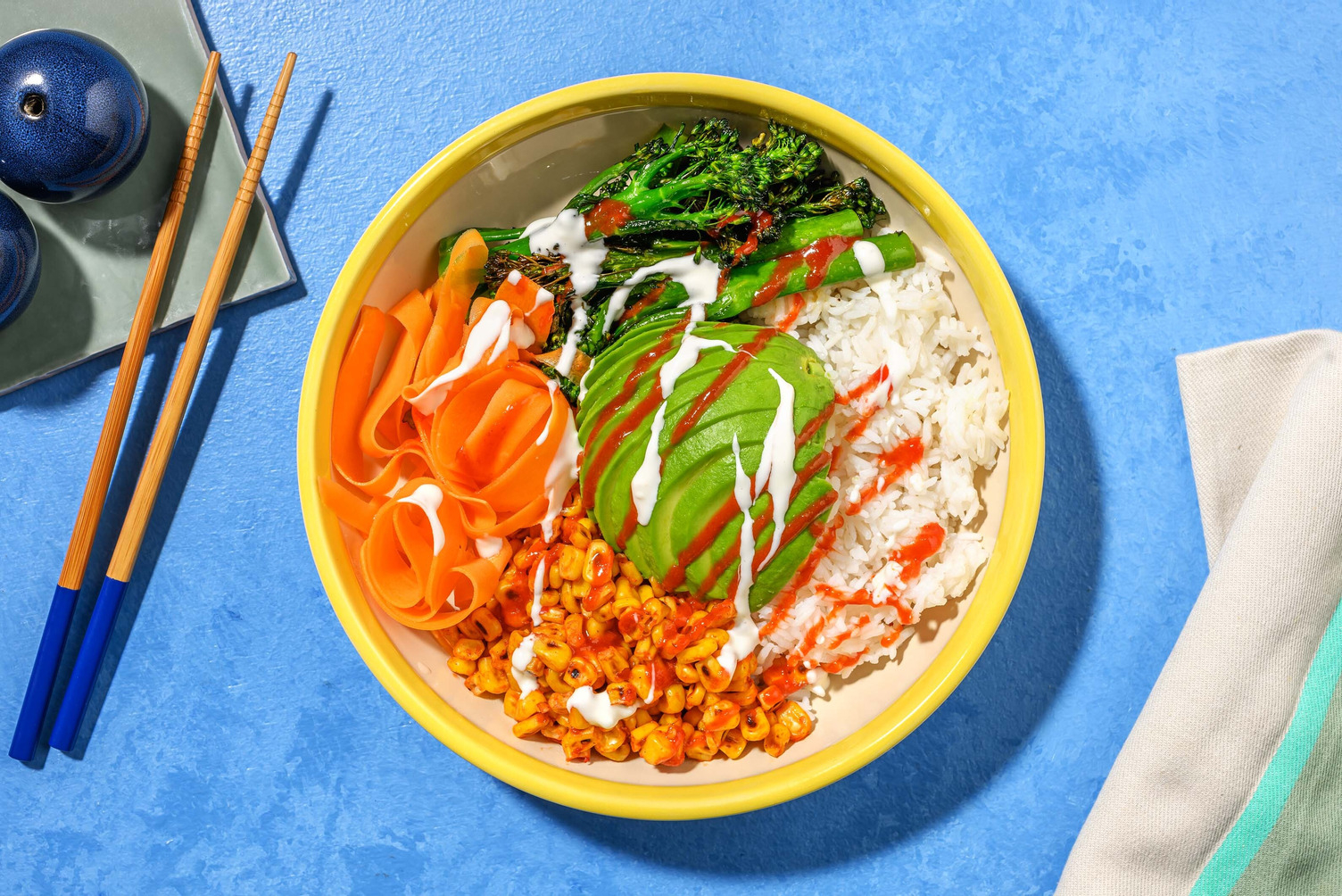 Honey-Miso Tenderstem® Poke Rice Bowl
