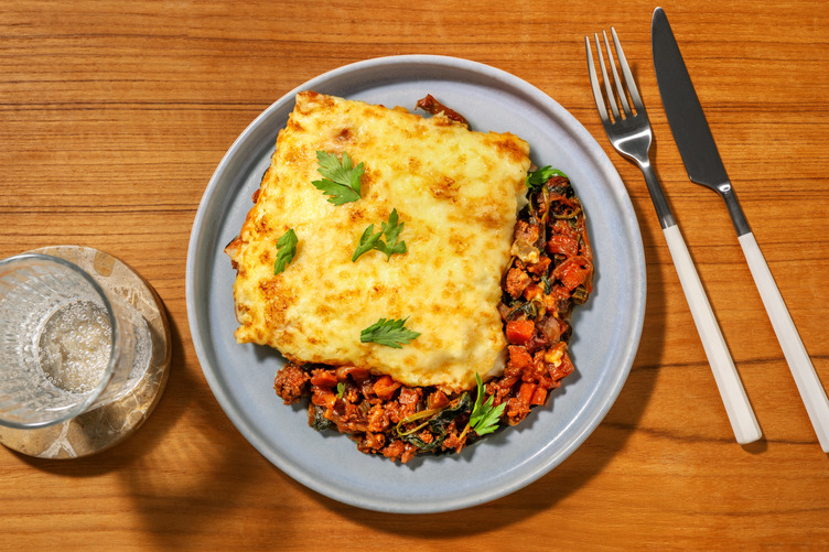 Rustic Plant-Based Mince & Spinach Cottage Pie