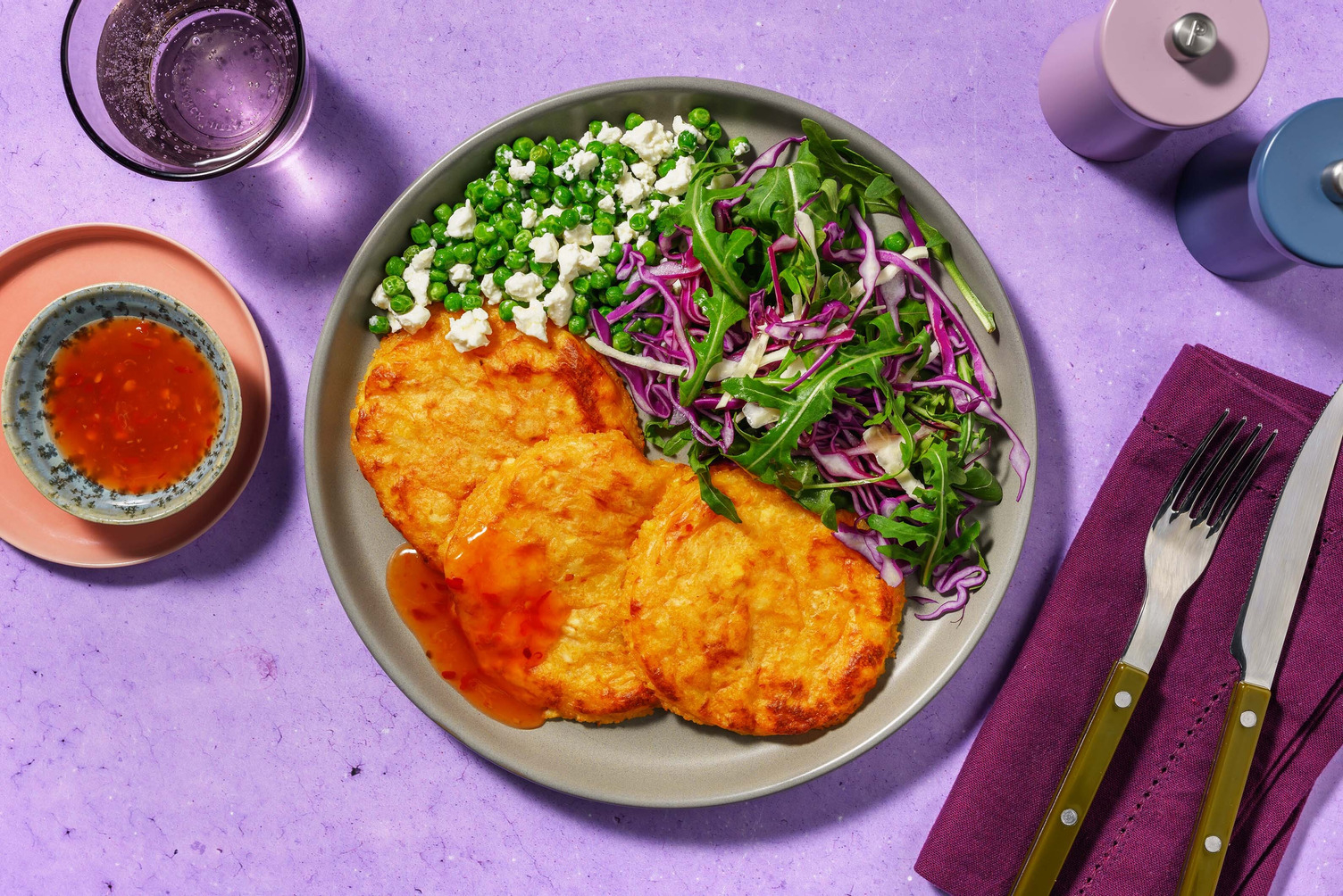 Cheesy Chipotle Potato Cakes