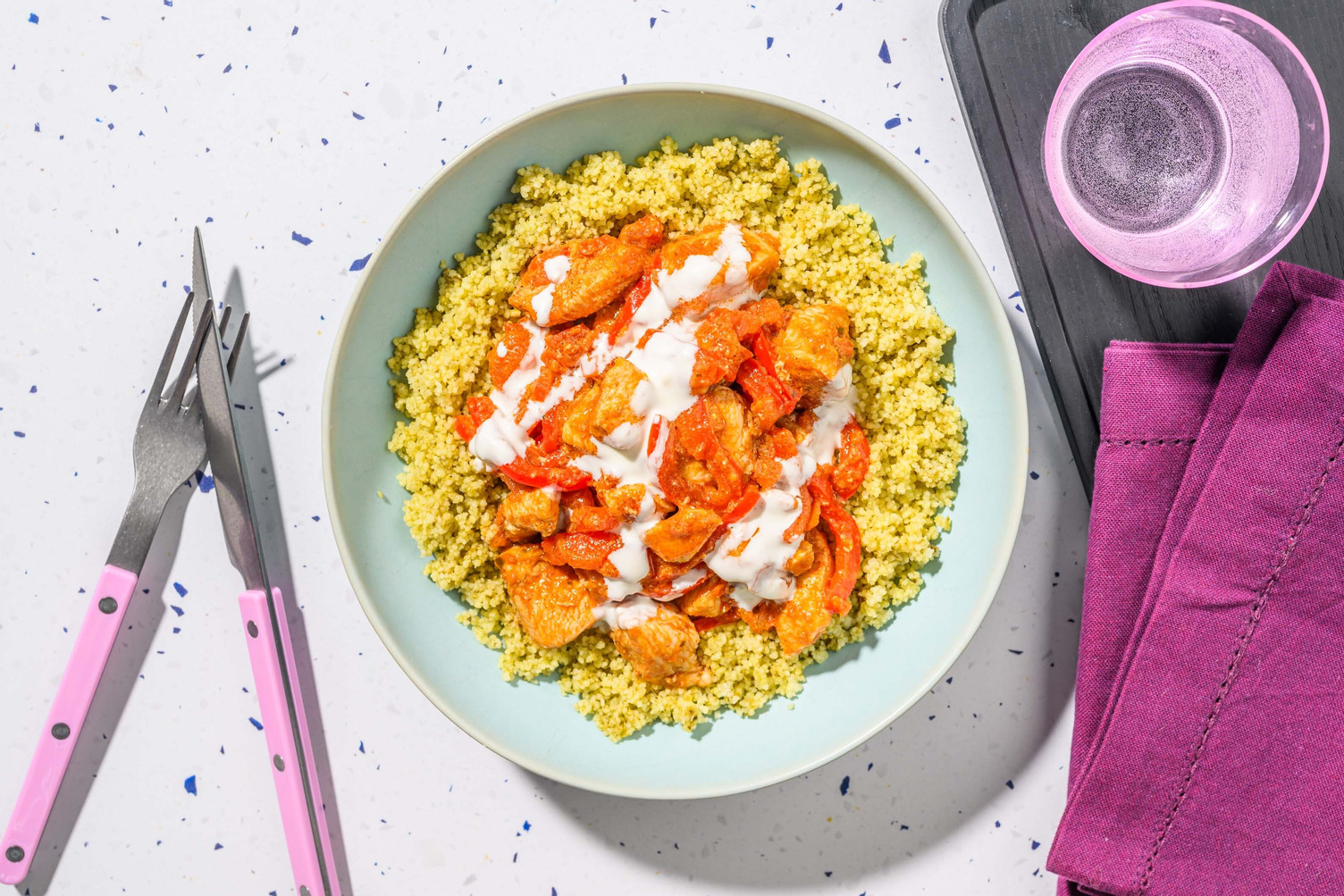 Chermoula Chicken and Zhoug Couscous