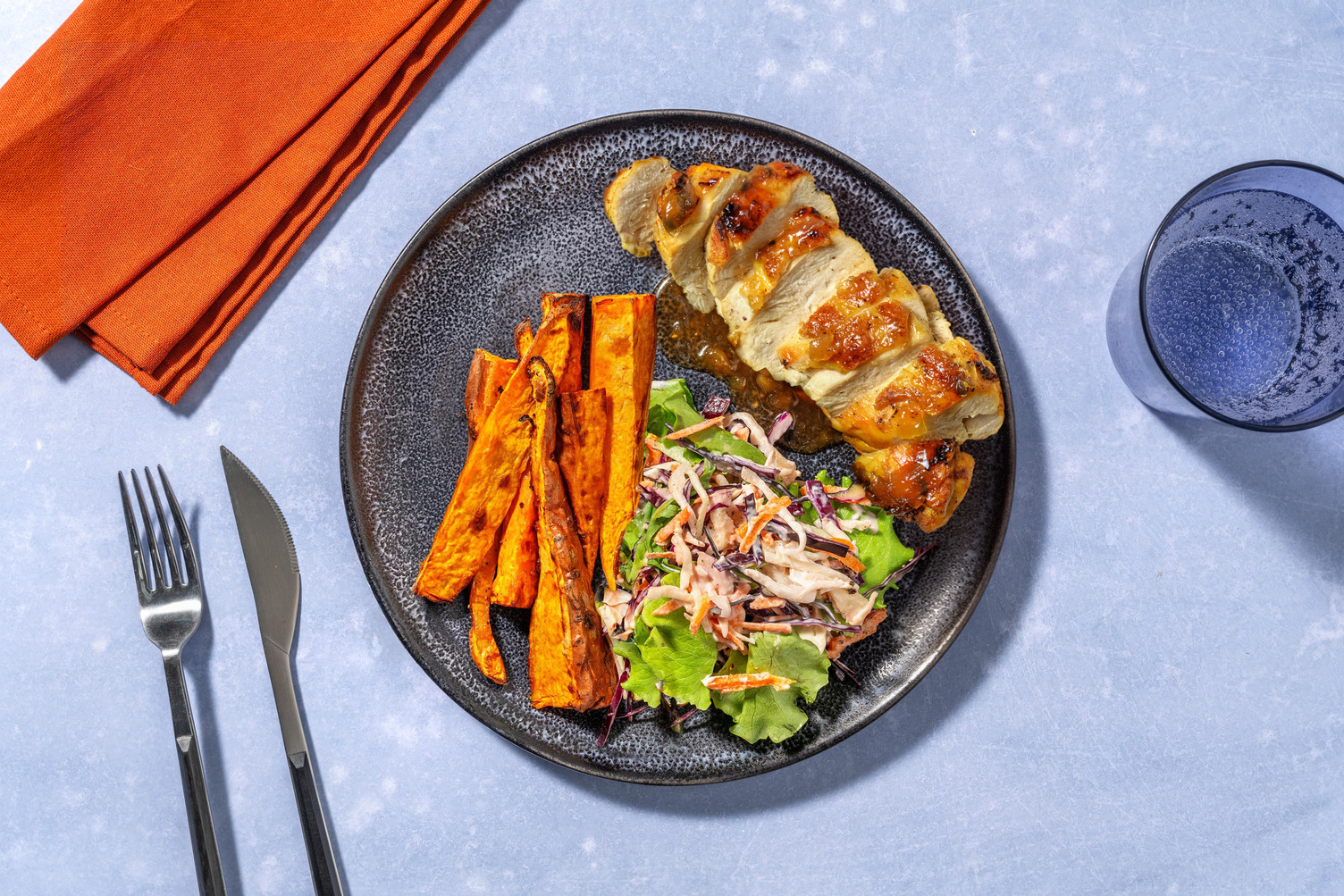 Mango Chutney Glazed Curried Chicken