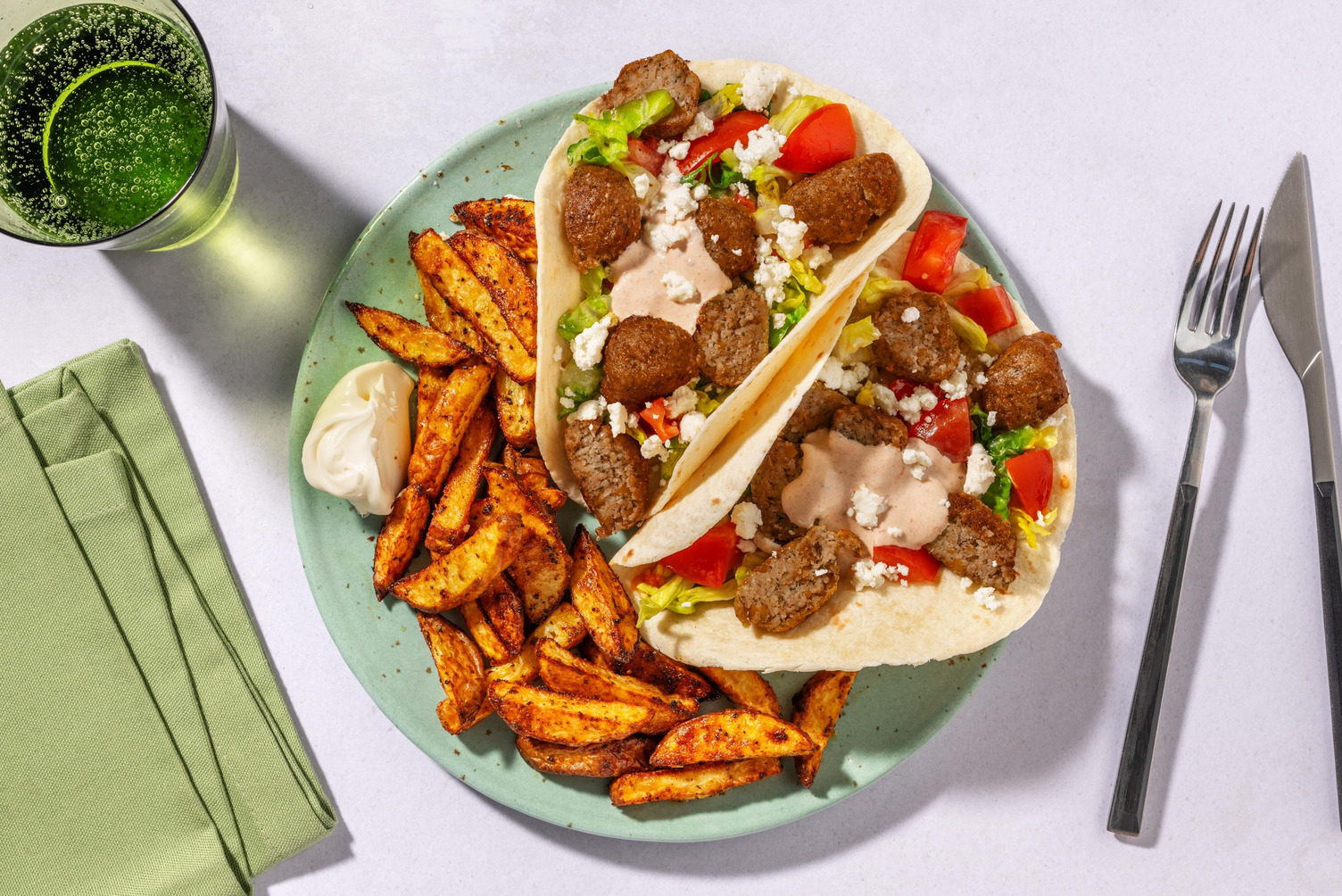 Chipotle Falafel Tacos