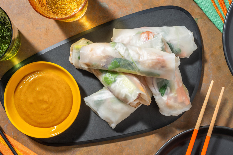 Vietnamese rijstvelloempia's met kip