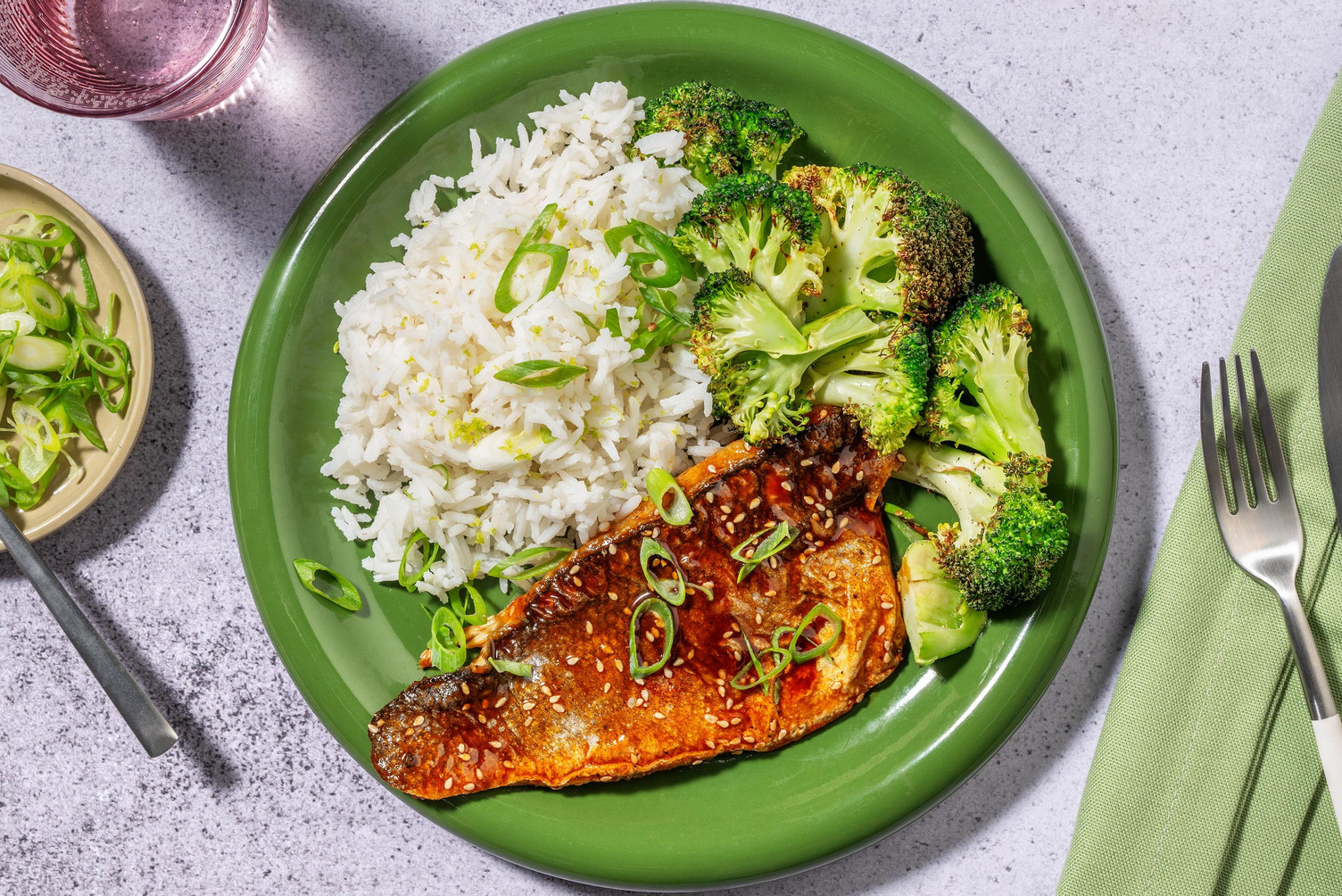Pan-Fried Teriyaki Salmon