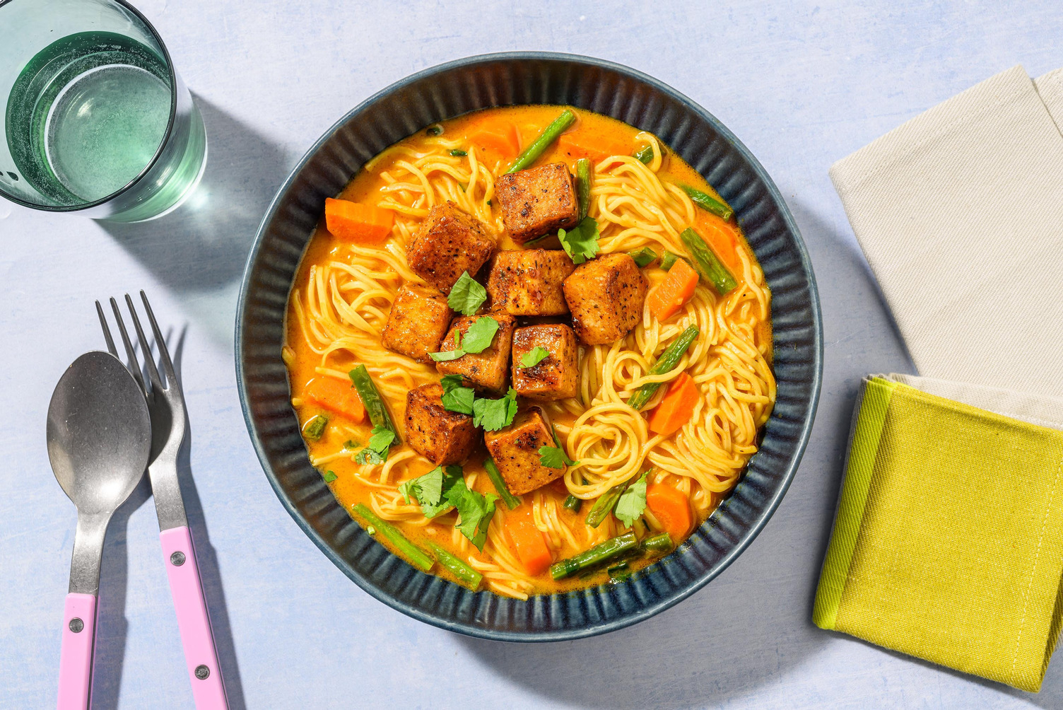 Indonesian Style Tofu and Veg Noodle Laksa