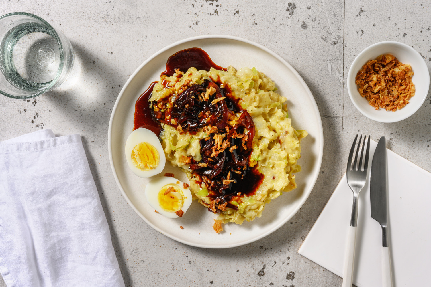 Kartoffelstampf mit einem asiatischen Twist