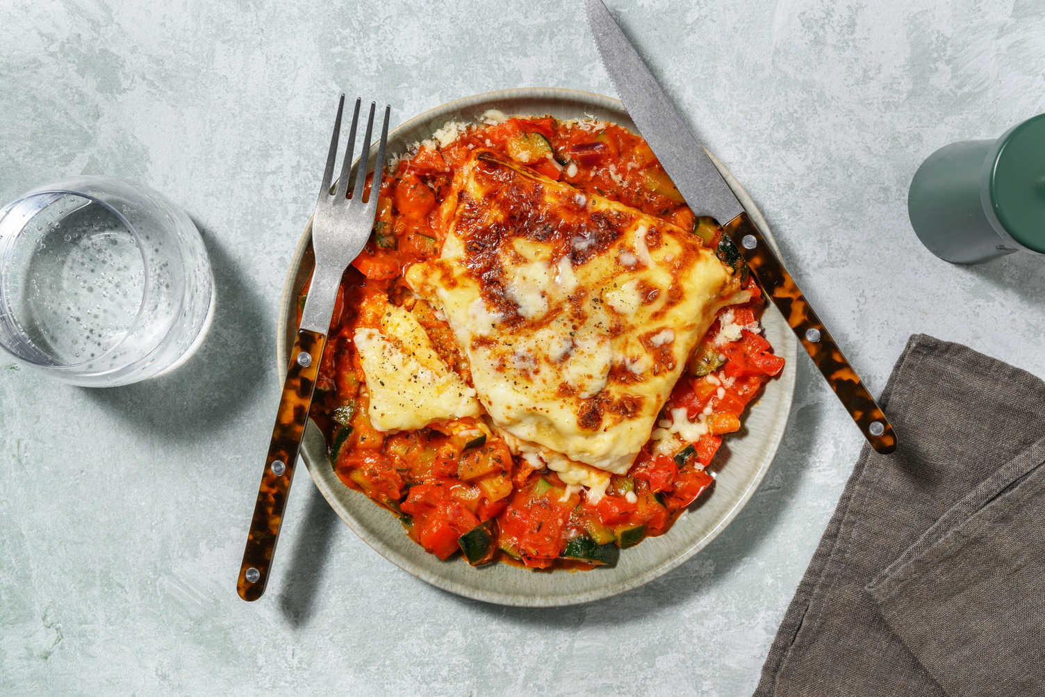 Lasagne primavera aux épices siciliennes