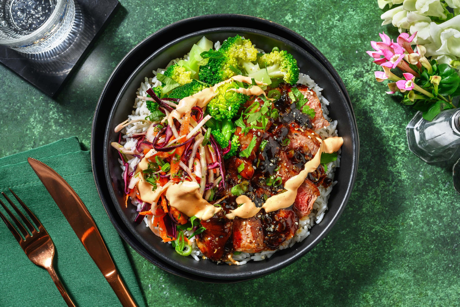 Luxe bulgogi-biefstukbowl 