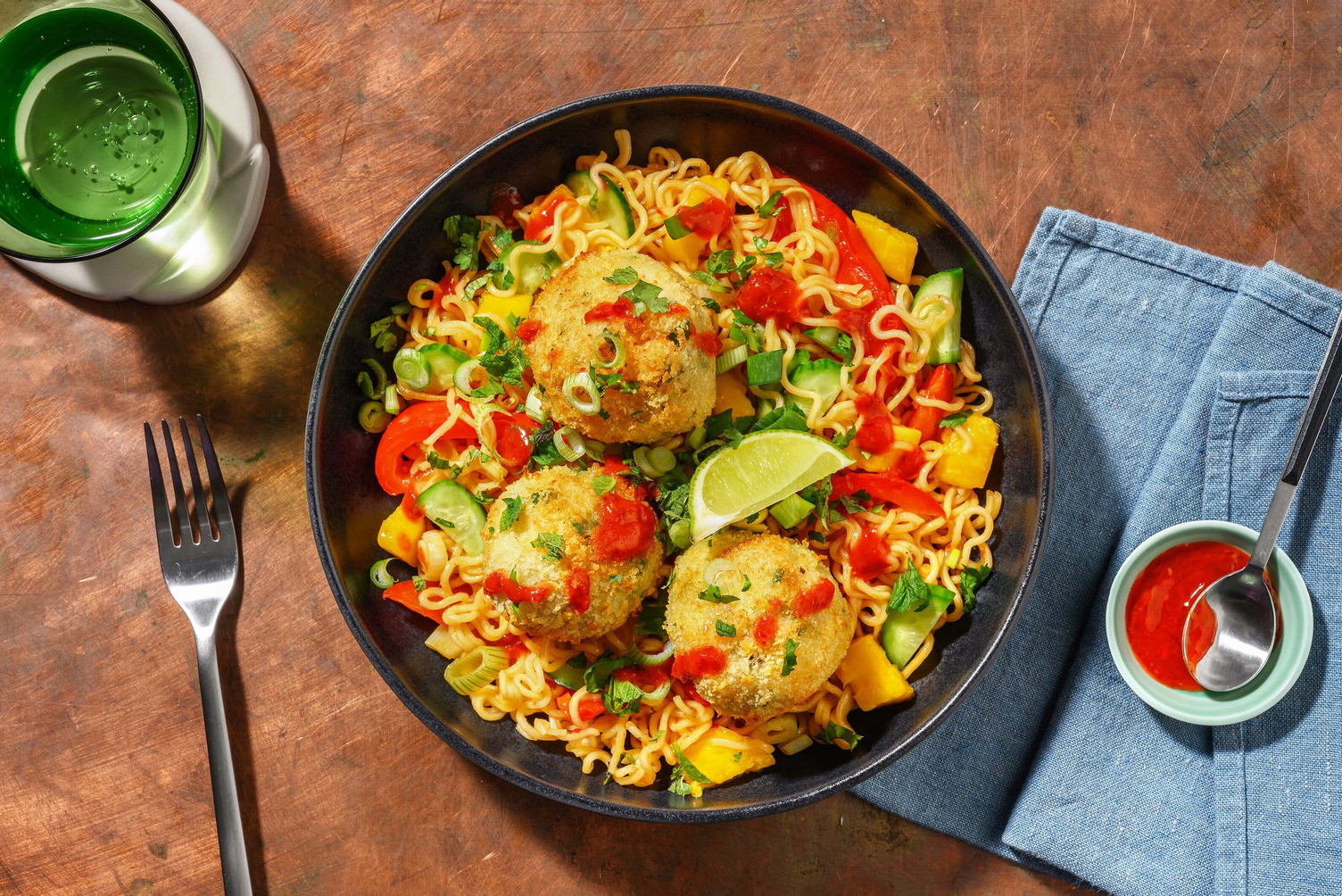 Krokante viskoekjes van garnalen en kabeljauw 