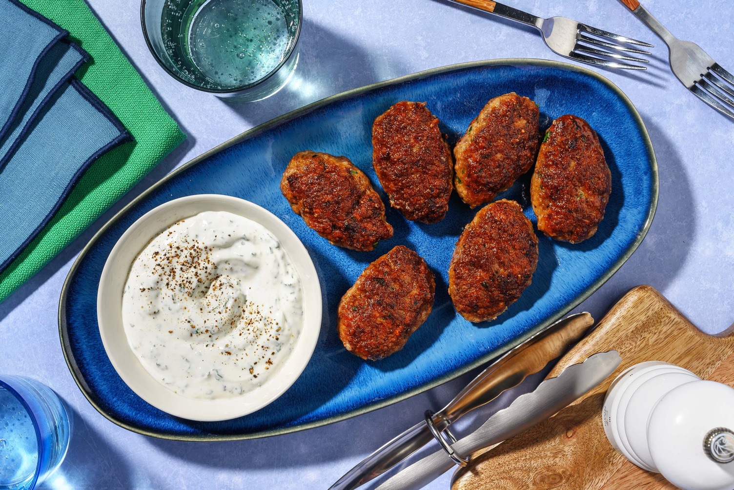 Cypriotiske svine- og kalvekødskoftaer