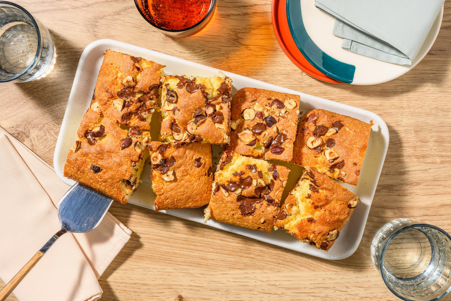 White chocolate blondie