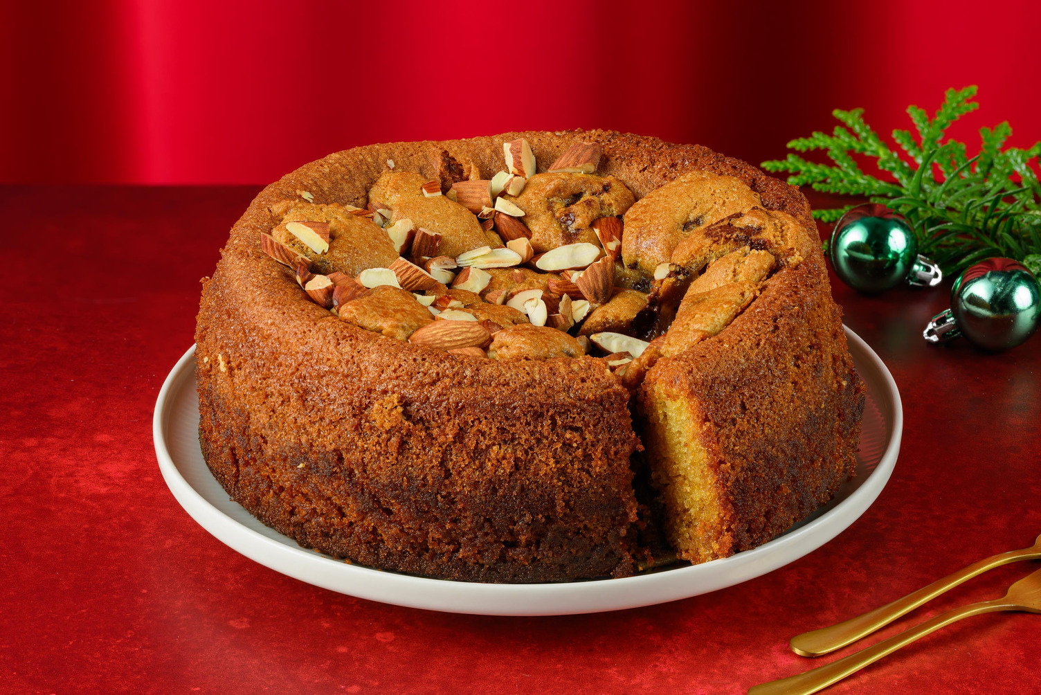 Julekage med brunkagecrisp