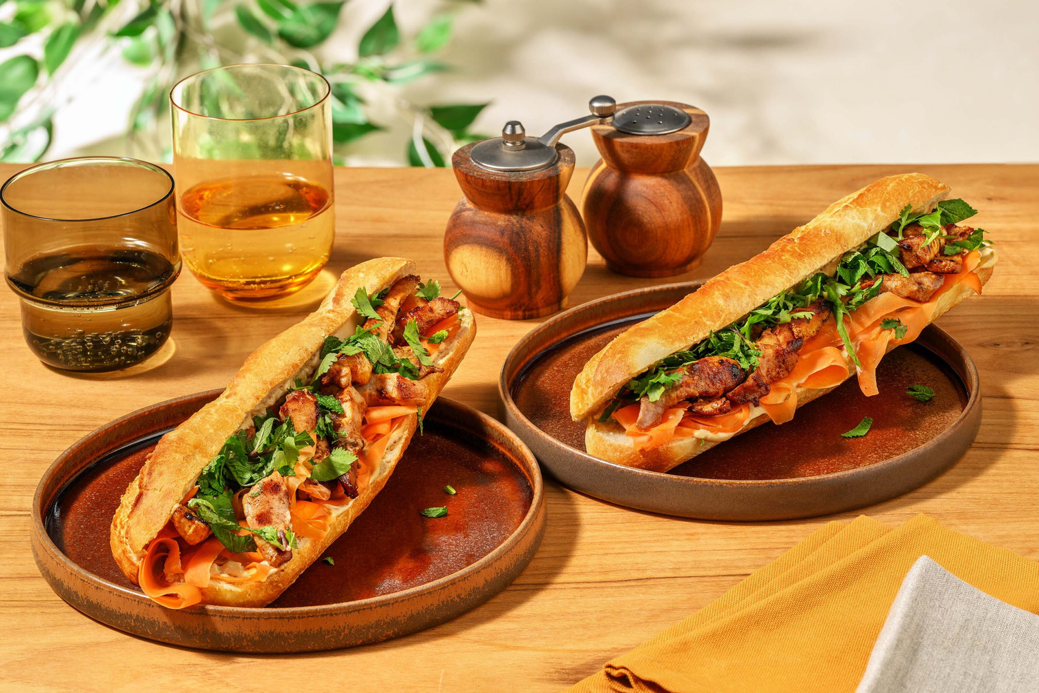 Vietnamese inspired Banh Mi Sandwich