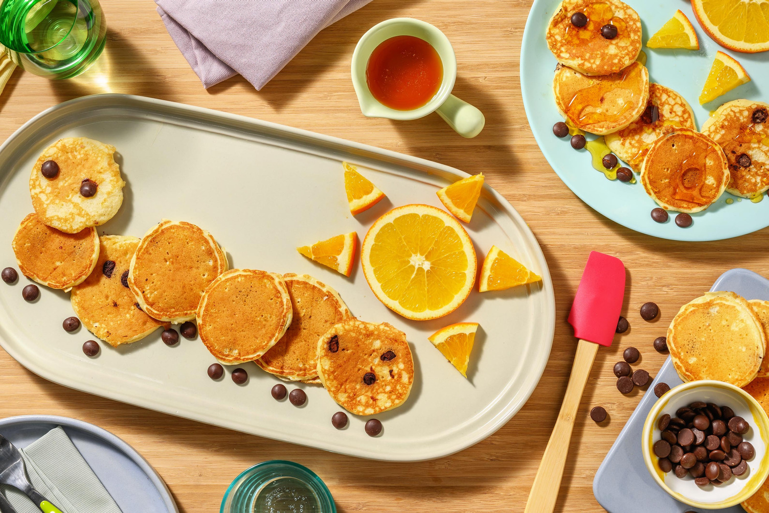 Mini pancake 'tusindben'