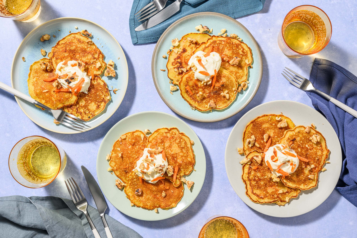 Carrot cake pancakes