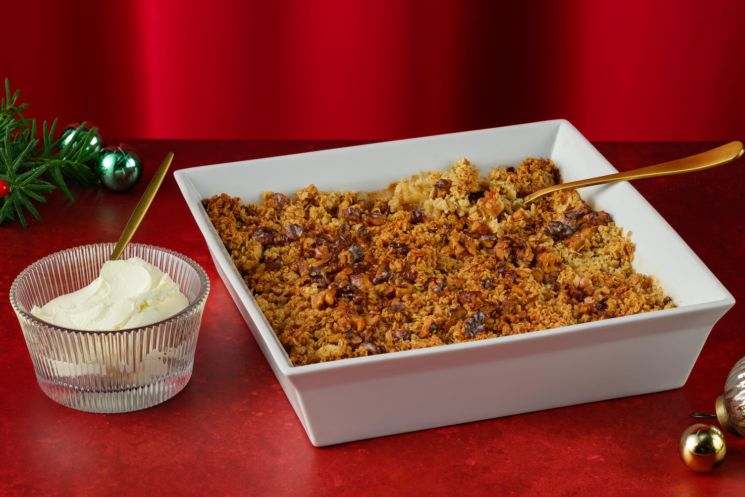 Värmande äppelsmulpaj