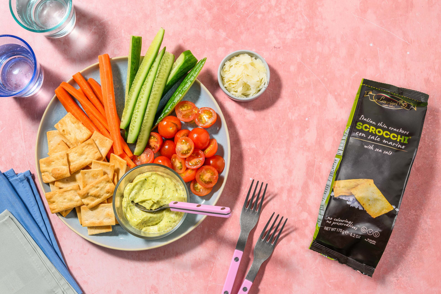 Efter skolan-snackstallrik