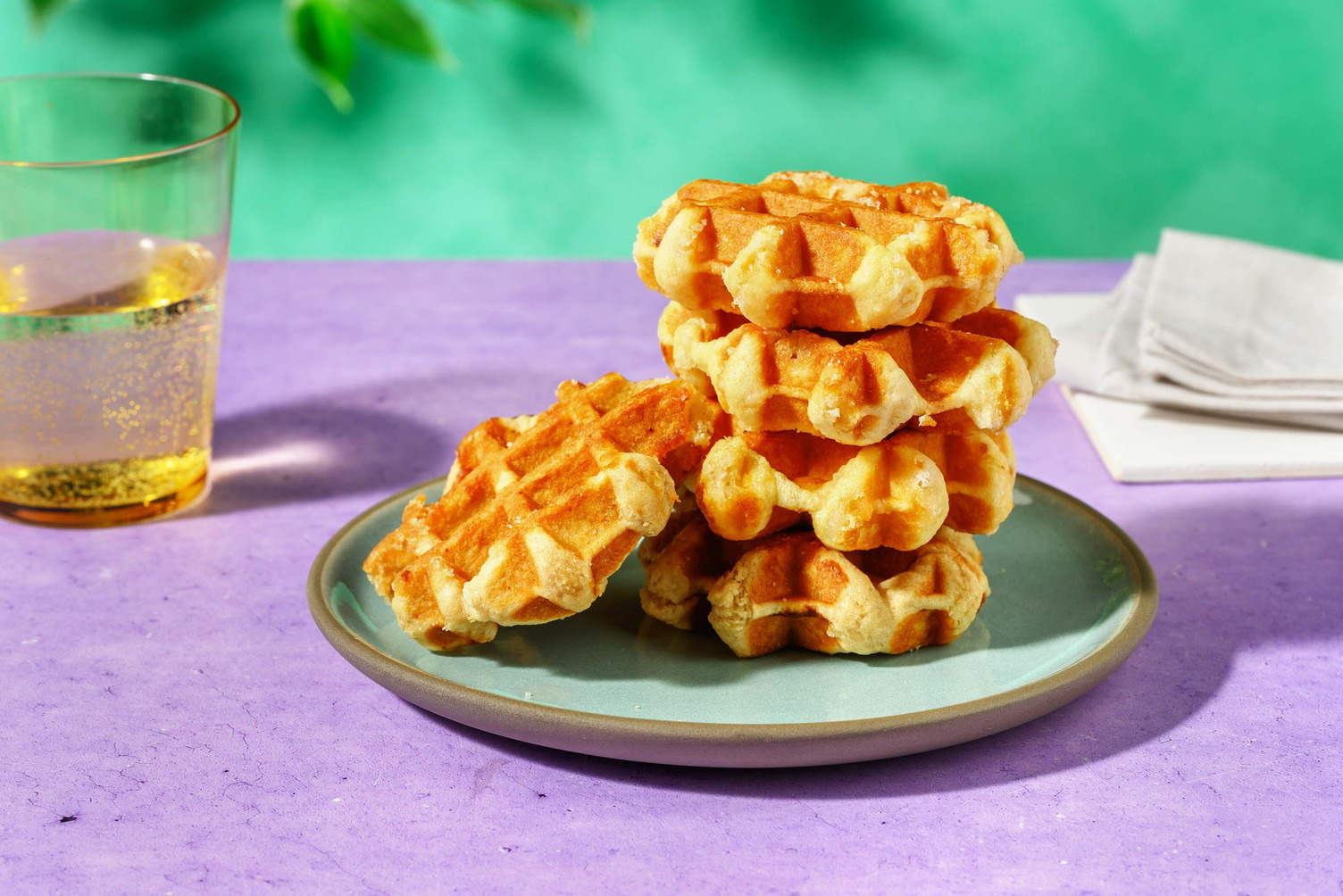5 Oven Ready Waffles