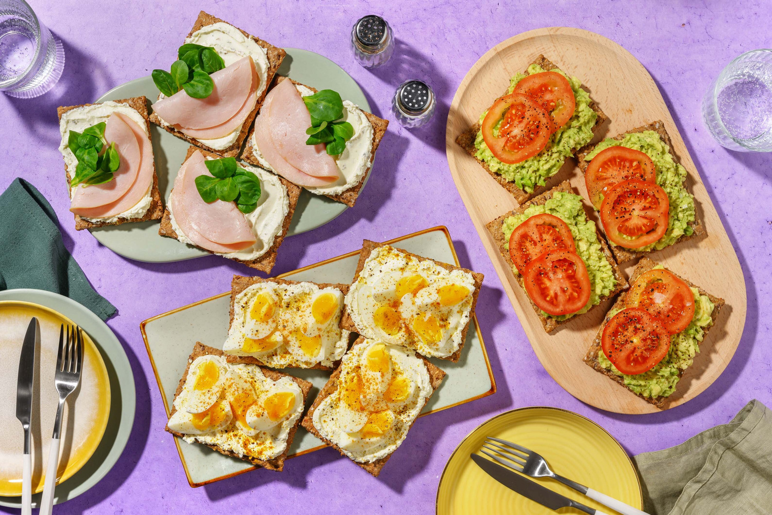 Crackers salés petit-déjeuner