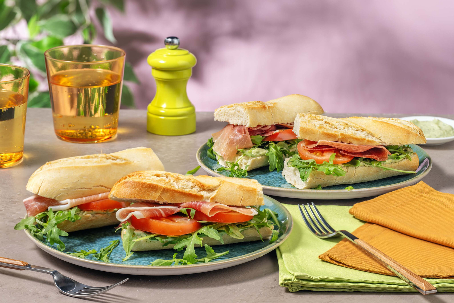 Italian Breakfast Sandwich mit Prosciutto & Rucola