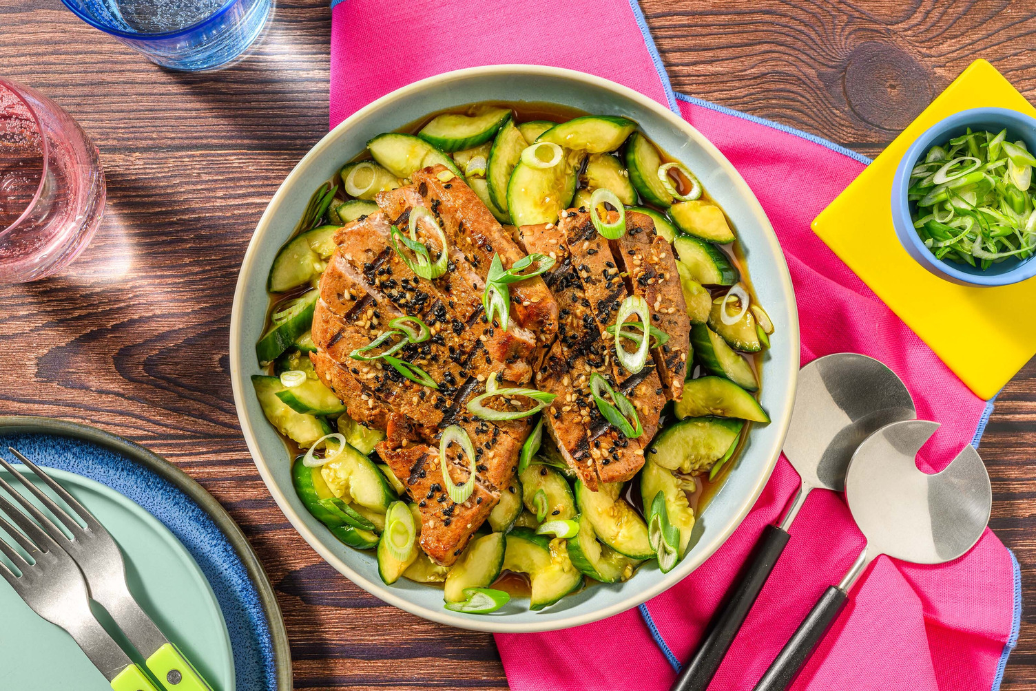 Gegrilde tonijn met sesam