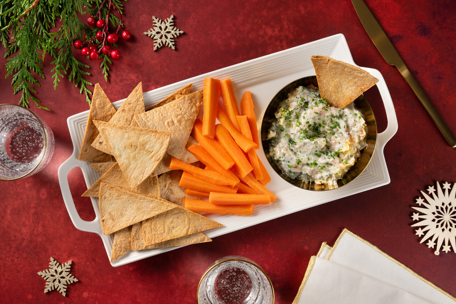 Smoked Salmon Spread and Tortilla Chips