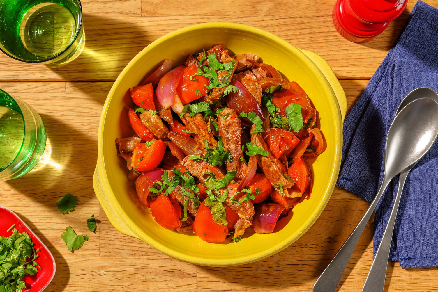 Lovely Lomo Saltado Style Sirloin Steak