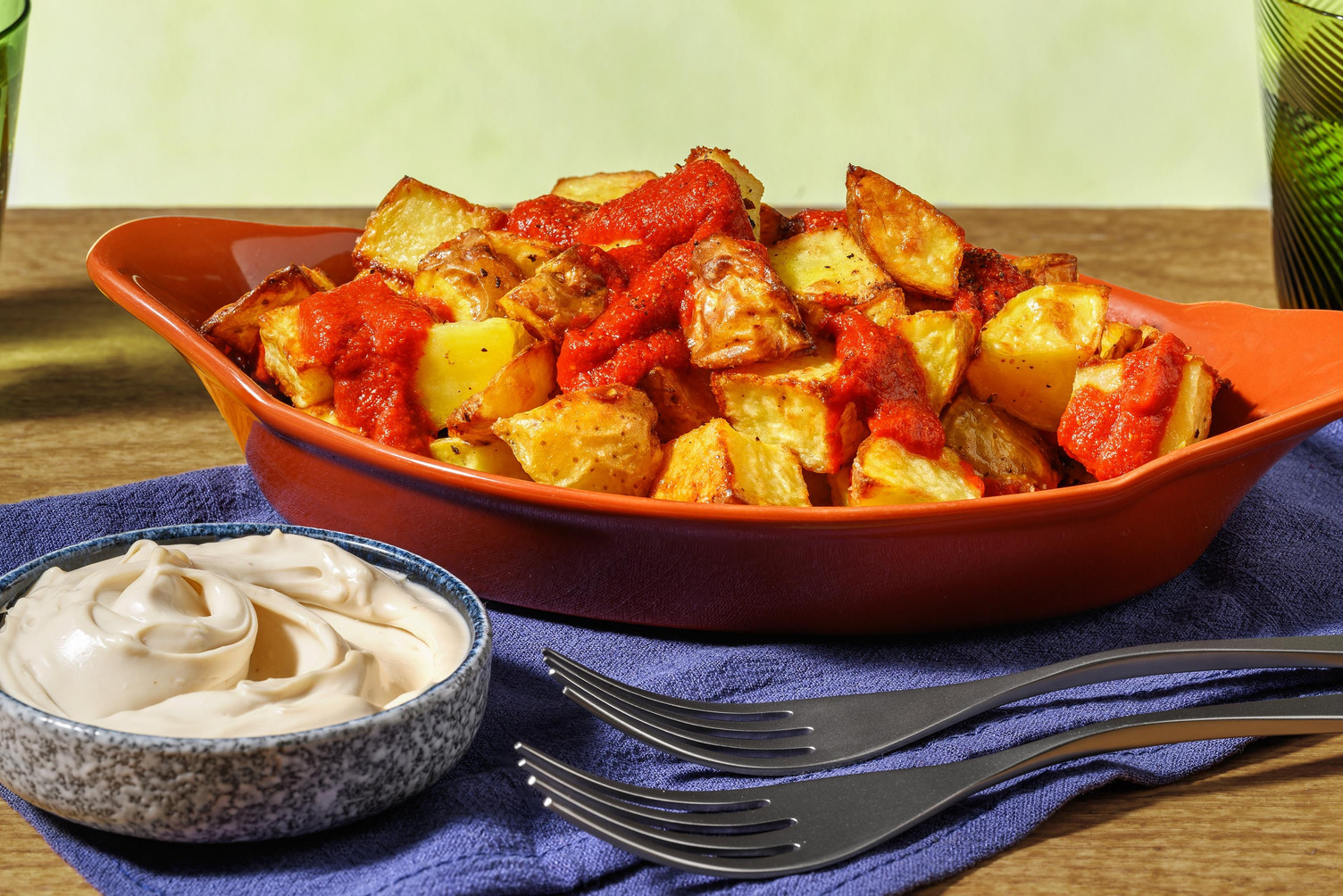 Smoky Patatas Bravas Style Side Dish