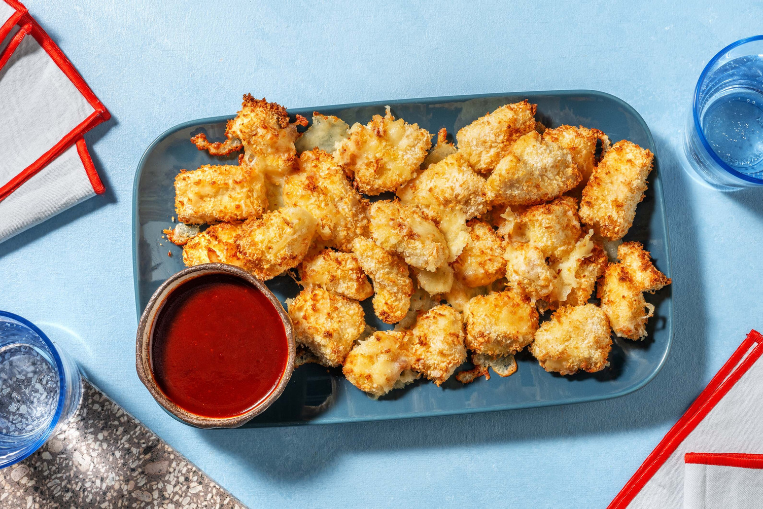 Cheesy Korean Style Chicken Bites