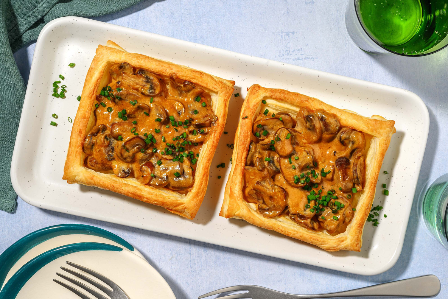 Creamy Truffle Mushroom Vol au Vents