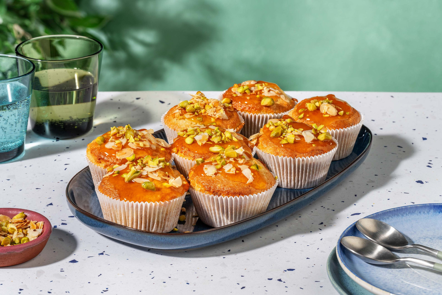 Almond and Apricot Breakfast Muffins | Makes 8 Muffins