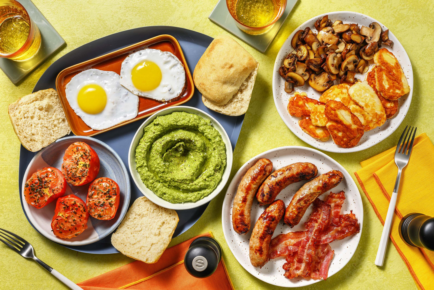 Big Brunch Buffet | Halloumi, Sausages & Bacon