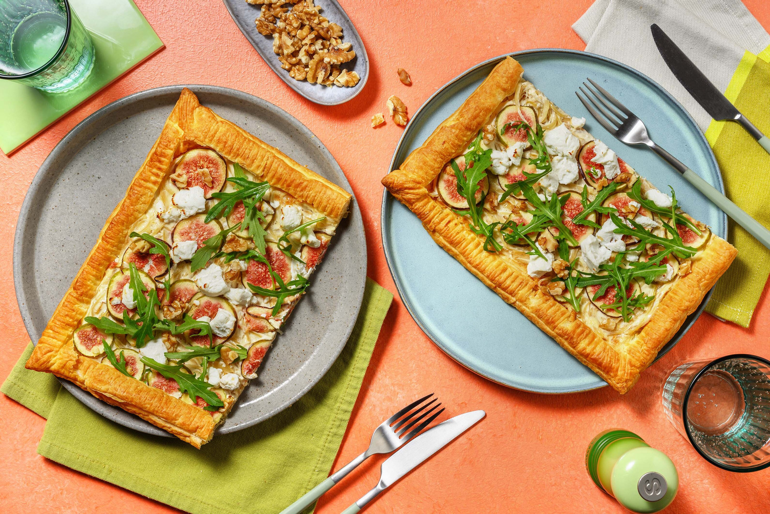 Goat's Cheese, Fig and Caramelised Onion Tart