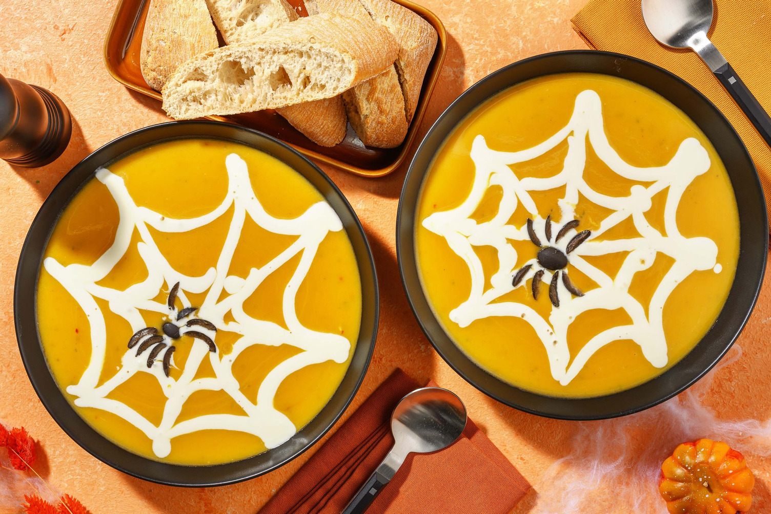 Spiderweb Soup and Spooky Sourdough