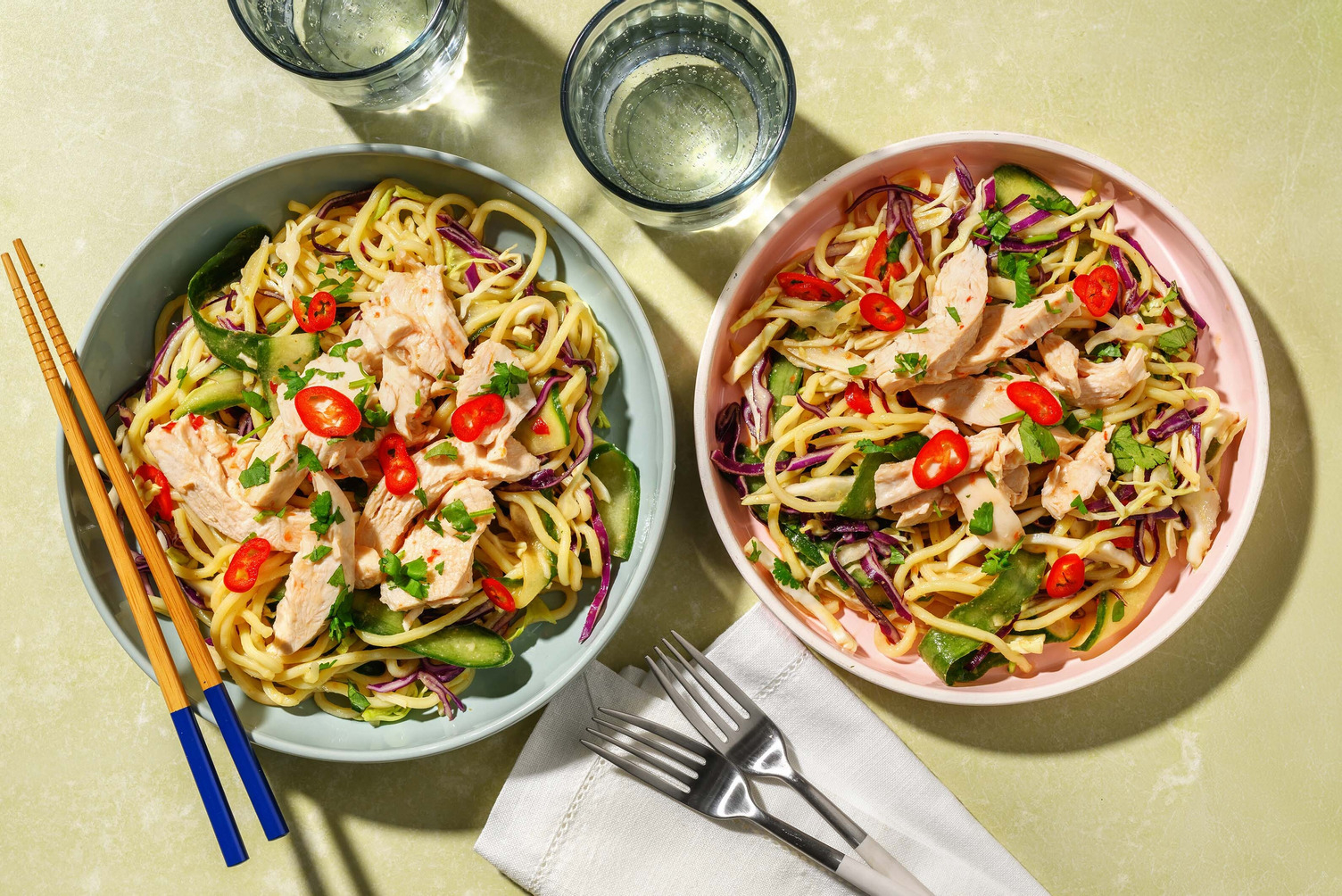 Speedy Chicken Satay Style Noodle Salad