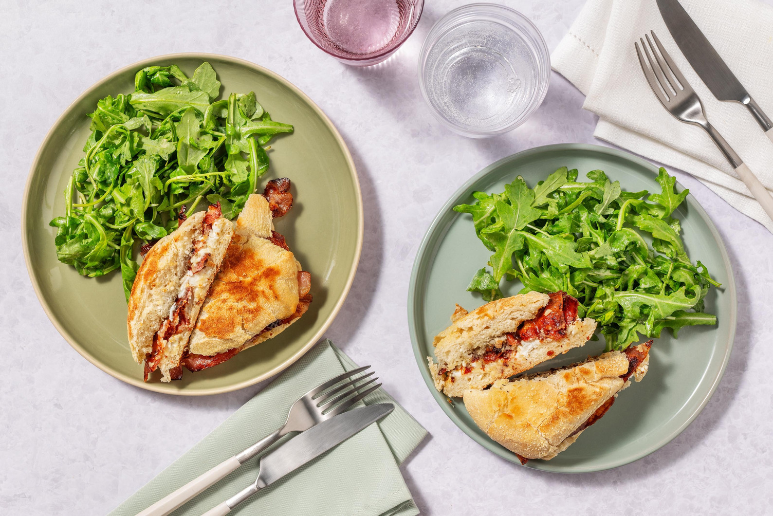 Cheesy Chorizo & Caramelised Onion Pan-Fried Panini