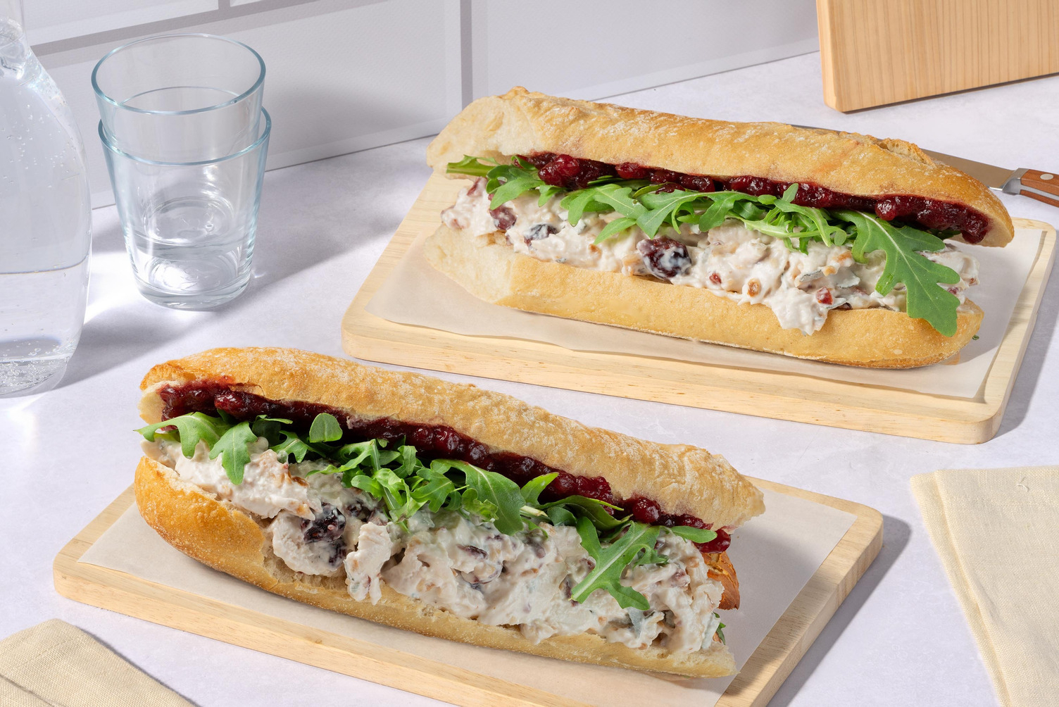 Chicken Mayo and Stuffing Baguette
