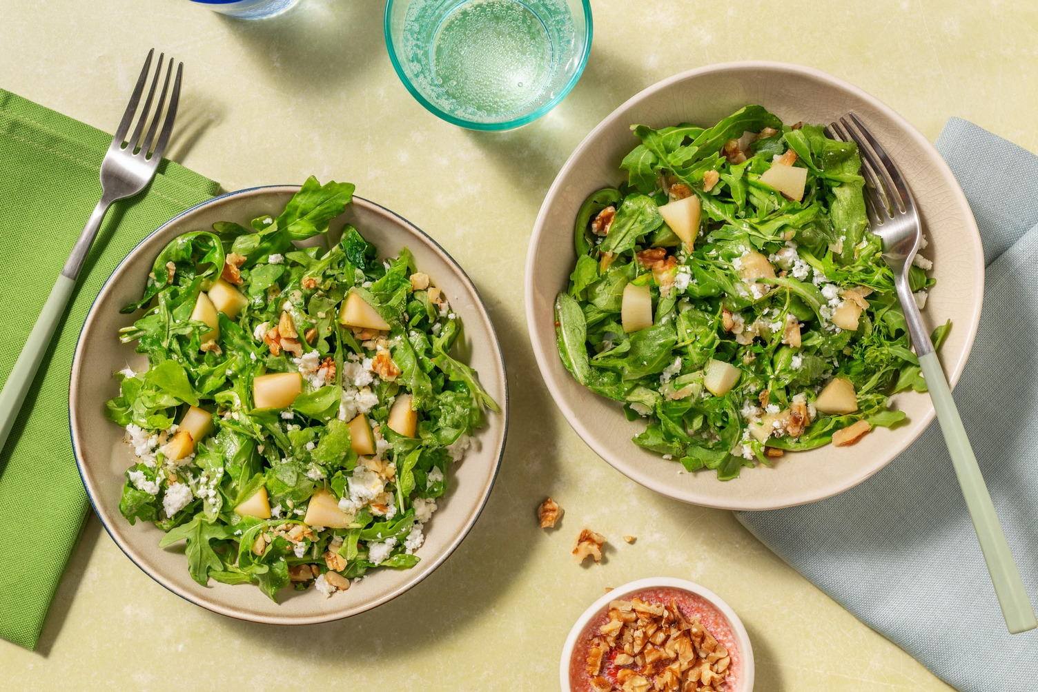 Goat's Cheese, Pear and Walnut Salad