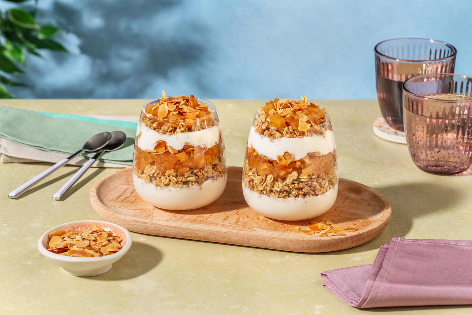 Spiced Apple Crumble Breakfast Parfait