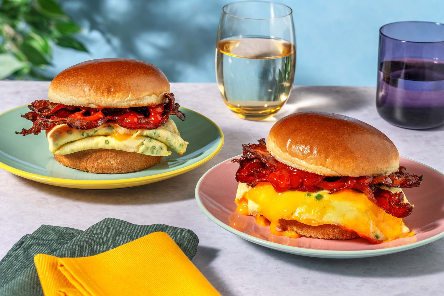 New York Style Bacon, Egg and Cheese Sandwich