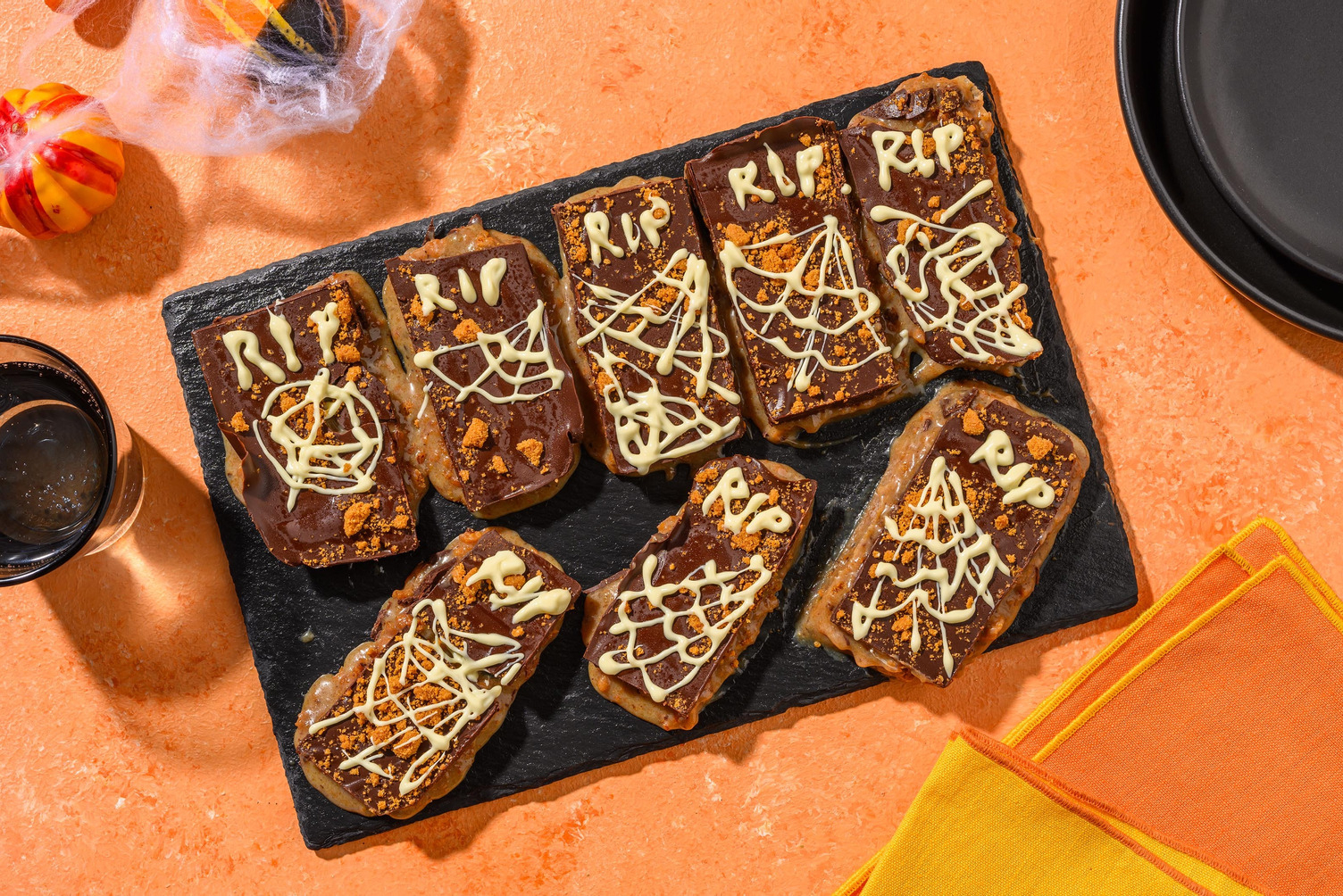 Terrifying Tombstone Tiffin | Makes 8 Pieces