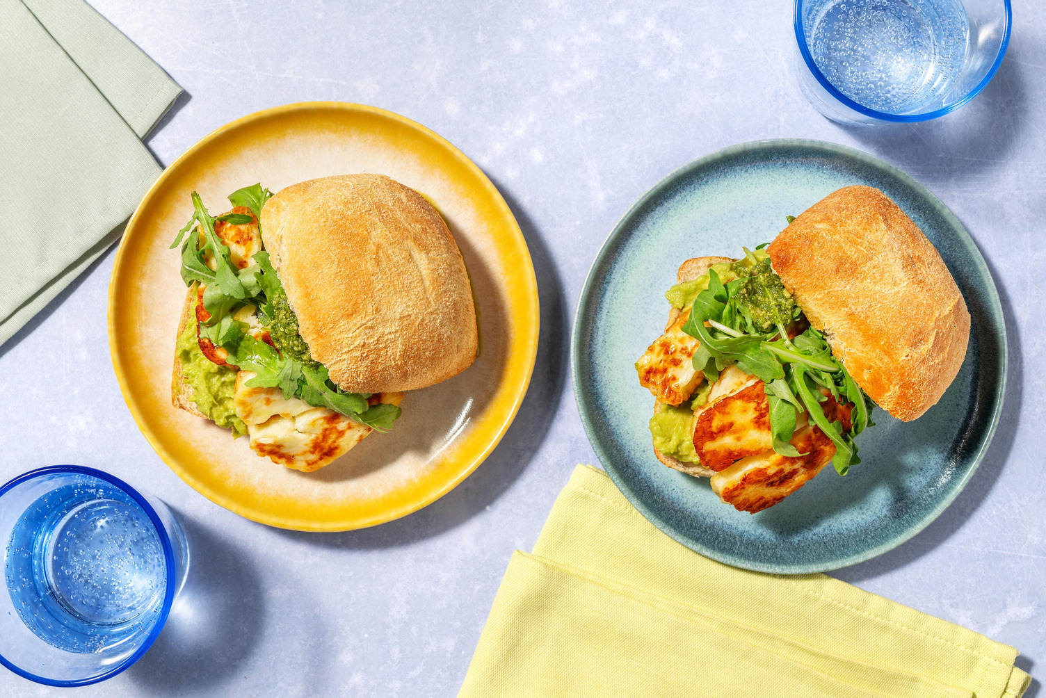Halloumi, Avocado & Pesto Ciabatta Lunch Bundle