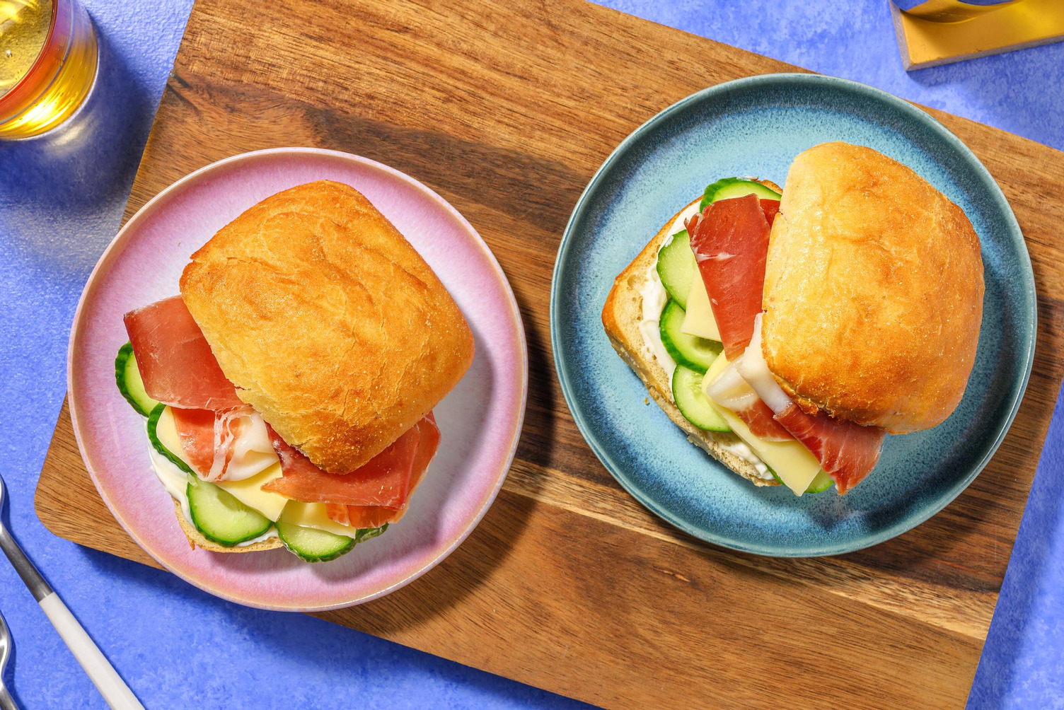 Cheddar and Serrano Ham Ciabatta Lunch Bundle